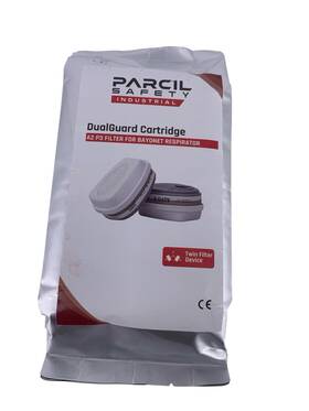 A2-p3 Parcel Safety Industrial 850001749466 Ind. Dual Guard Cartridge Bayonet Respirators Twin Filter