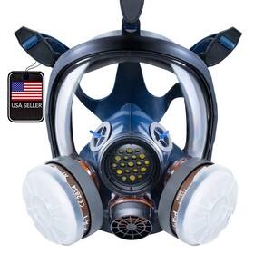 B076bsn5nh Parcil Distribution Pd-100 Full Face Respirator Mask Industrial Survival