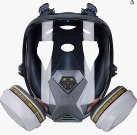 Ffr-100 Parcil Industrial Full Face Respirator Gas Mask 2 A2p3 Bayonet Filters