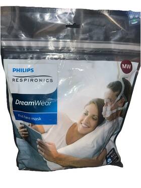 1133393 Philips Dreamwear Medium Full-face Mask With Headgear New Mw