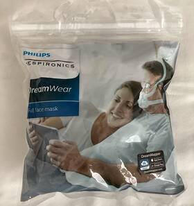 1143130 Philips Respironics Dreamwear Medium Full Face Mask And Headgear Brand New