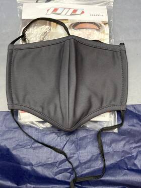 393-fc10 Pip Qty 6 New Genuine Reusable Fabric Facemask 2 Ply With Anti-microbial