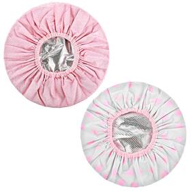 Hezu2hu7m Prasacco 576691 2 Pcs Deep Conditioning Hair Caps Waterproof Double Layer Hot Oil Ha