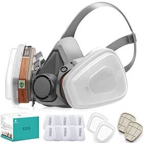 6200 Ranksing 736067013782 Reusable Respirator Gas Mask Half Facepiece Shield Face Cover With Filte