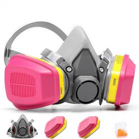 Rk-6200 Ranksing Rk-6200/60923 Reusable Respirator Gas Mask With 60923 Filters To Protection Against Dust F