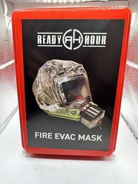 Ready Hour 810355028273 Fire Evac Smoke Filter Escape Hood Oxygen Mask New Same Day Shipping