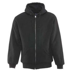 0488rblksml Refrigiwear Sweatshirt Insulated Quilted Black Small