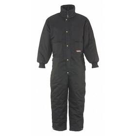 0640rblk4xl Refrigiwear Mens 0640 Coverall Comfortguard Black 4xl