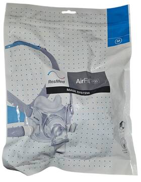 64101 Resmed Airfit F30 Mask System Medium Full Face Cushion Frame Headgear Sealed Bag