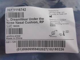 1116741 Respironics 4 Dream Wear Under Nose Nasal Cushion Np #1116741 Nip Size Medium