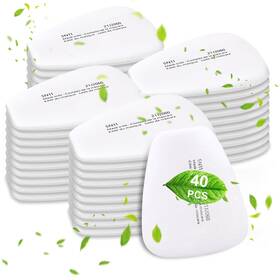 5n11 Romtest 742404554689 40pcs Respirator Filter Cotton Replacement Particulate Fo