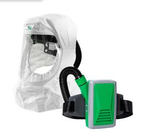 Tychem2000 Rpb Safety 17-0033 T200 Head Harness Shoulder Length Face Seal Hood Hx5 Papr