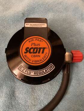 Scott 200077-02 E-z Flo Regulator Air Pak Plus Cbrn With Vibralert