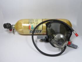 802260-02 Scott Air Pressure Tank And Mask Regulator Assembly Used