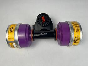 802451-01 Scott Safety Full Face Respirator Twin Cartridge Adapter With Filters