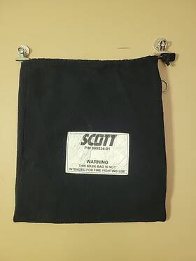 805534-01 Scott Safety Facepiece Fleece Bag With Drawstring And Loop.p/n Pre-owned