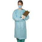 Sg-1000 Defend Disposable Protective Gown Blue Medium Lot Of