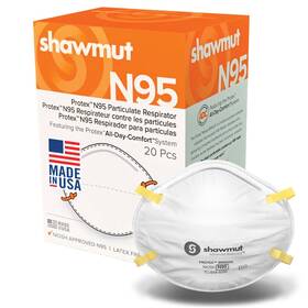 B09rwtmwzm Shawmut Advanced Materials Protex N95 Mask Particulate Respirators Small 20 Pack Niosh Made In Usa