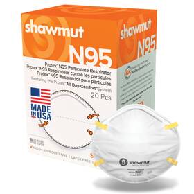 Sr9520-0120 Shawmut Advanced Materials Protex N95 Mask Made In The Usa Niosh Approved Particulate Resp
