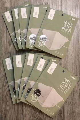 10pcs-korean Soomlab 809648910021 White Only Safety Mask Nanofiber Filter Washable Reusable