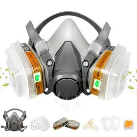 Halffacemask-0616 Starbst Half Face Cover Respirator Mask - Professional Breathing Protection Ventilati