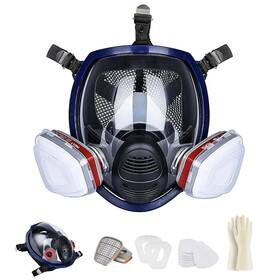 Sumeber 792119212046 Reusable Full Face Respirator Mask Organic Vapor Gas Masks Survival Nuclear