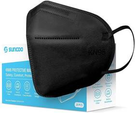 Otb00043 Suncoo Protective Kn95 Face Mask - 20 Pack 5 Layers Cup 1 Count Of Black