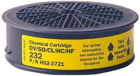 H02-3721 Sundstr M 392203000127 Sundstrom Sr 232 Organic Vapor/acid Gas Cartridge Ov/sd/cl/hc/hf 4