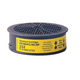 Sr-232 Sundstrom Safety Sr 232 Cartridge Ov Sd Cl Hc Hf Yellow 4 Pk Niosh 42