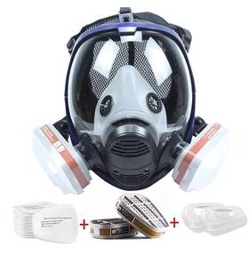 Supmusk 048518569190 Full Face Respirator Reusable Silicone Large View Work With Filte