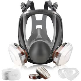 Supmusk 048518569237 Full Face Respirator Mask Reusable Facepiece Silicone An