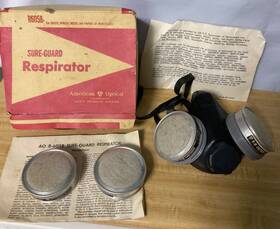 R6058 Sure-guard Vtg Respirator Spare Filters Instructions Box American Optical