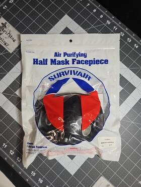 X250000 Survivair Half Face Reusable Respirator Protection Facepiece Mask Us Made Small