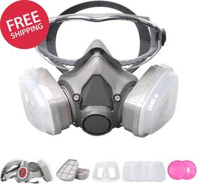 20438fcfd Tai Zhou Shi Bai An Cheng Chuang Shang Mao You Xian Gong Si -20438fcfd Reusable Respirator Gas Mask 2-in-1 Half Face With Replaceable Filter