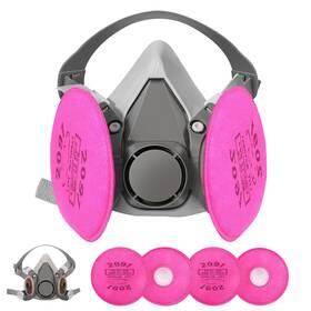2091 Tangs 749346592243 Reusable Half Facepc Cover Respir Tor 6200 With 4 Pcs Filter Used For