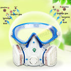 Tbc1989121 Full Face Respirator Mask Double Filter Air Protection Breathing Chemical