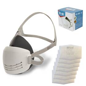 Tesoro Moda 619264584272 Reusable Respirator Mask With 7 Filters Half For Woodwork Inch