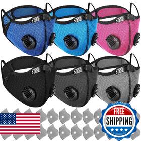 B0g38fs3qn Threlaco 6 Pcs Dust Mask Breathable Reusable Adjustable Respirator With 24