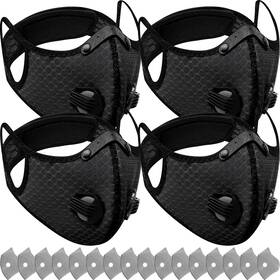 Jyd-threlaco-436 Threlaco 4 Pcs Dust Breathable Reusable Respirator With Filters Adjustable Anti F