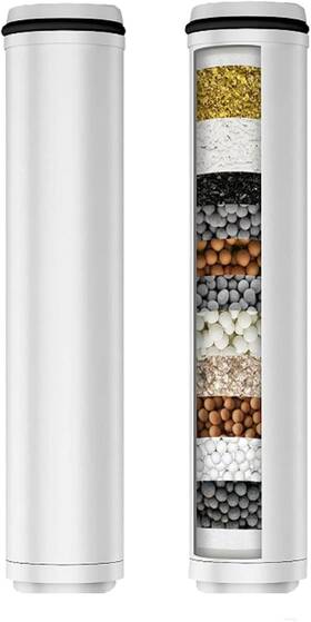 B01500 Tienda De Bowger Paquete 2 Filtros Repuesto Para Regadera Mano Cartucho Filtro