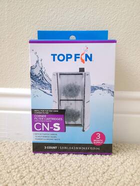 Top Fin 737257874954 Cn-s Corner Filter Cartridges 3 Pack