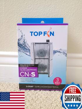 B08tw16d5g Top Fin Cn-s Corner Filter Cartridges 3-pack - Optimal Aquarium Water Clarity