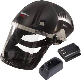 Trend U Air/pro/d6 Airshield Pro Respirator Face Shield Bundle With Additional Battery Ch