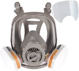 Trudsafe 696580776598 25 In 1 Full Face Respirator Cover For Painting Sparying Organic Vapor And