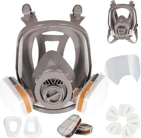 Trudsafe 726084580947 25 In 1 Full Face Respirator Cover For Painting Sparying Organic
