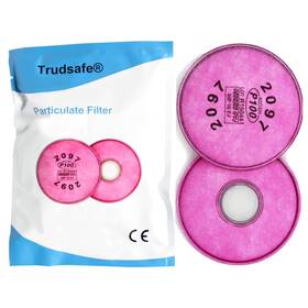 2097 Trudsafe 789605532528 One Pair Particulate Filter Cotton For Organic Vapor And