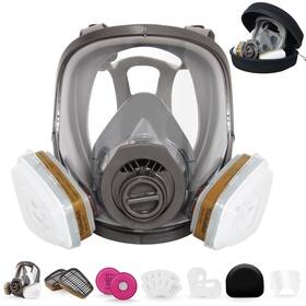 Trudsafe 975538030963 Full Face Respirator Mask With Hard Travel Case For Spraying Organic Vapor A