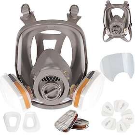 Gm10 Trudsafe 25 In 1 Full Face Respirator Cover Grey White Brown Multicolor
