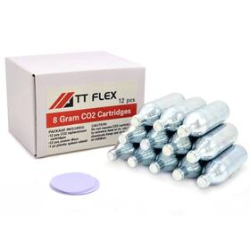 Tt Flex 768459209237 Co2 Replacement Cartridges For Mag Power Kleer Drain 8 Gram 12 Pack