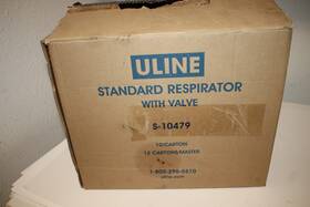 S10479 Uline N95 Standard Industrial Respirator With Valve Case Of 11 Boxes New